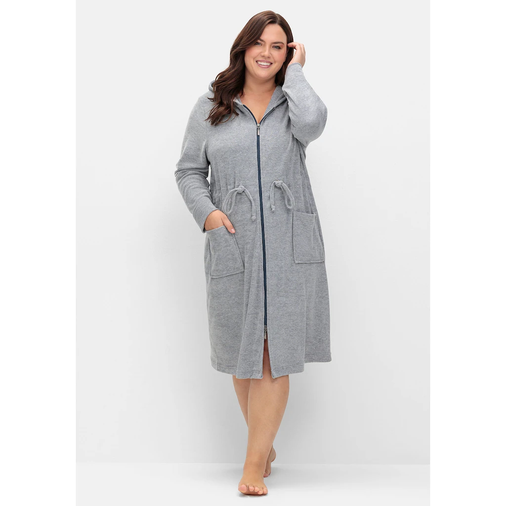 Sheego Bademantel »Große Größen« in leichter Frottee-Qualität