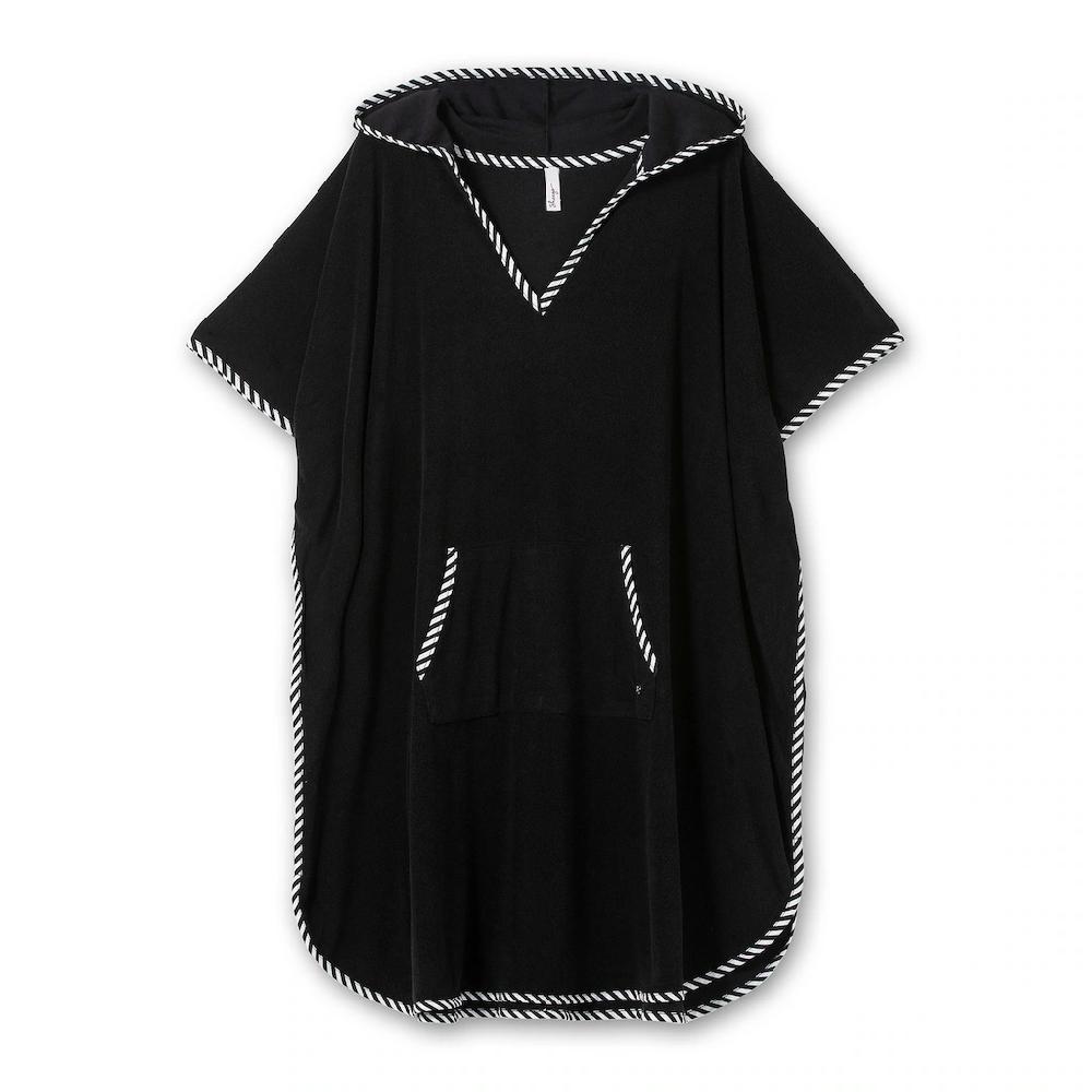 Sheego Bademantel »Große Größen« In Ponchoform Aus Leichtem Frottee