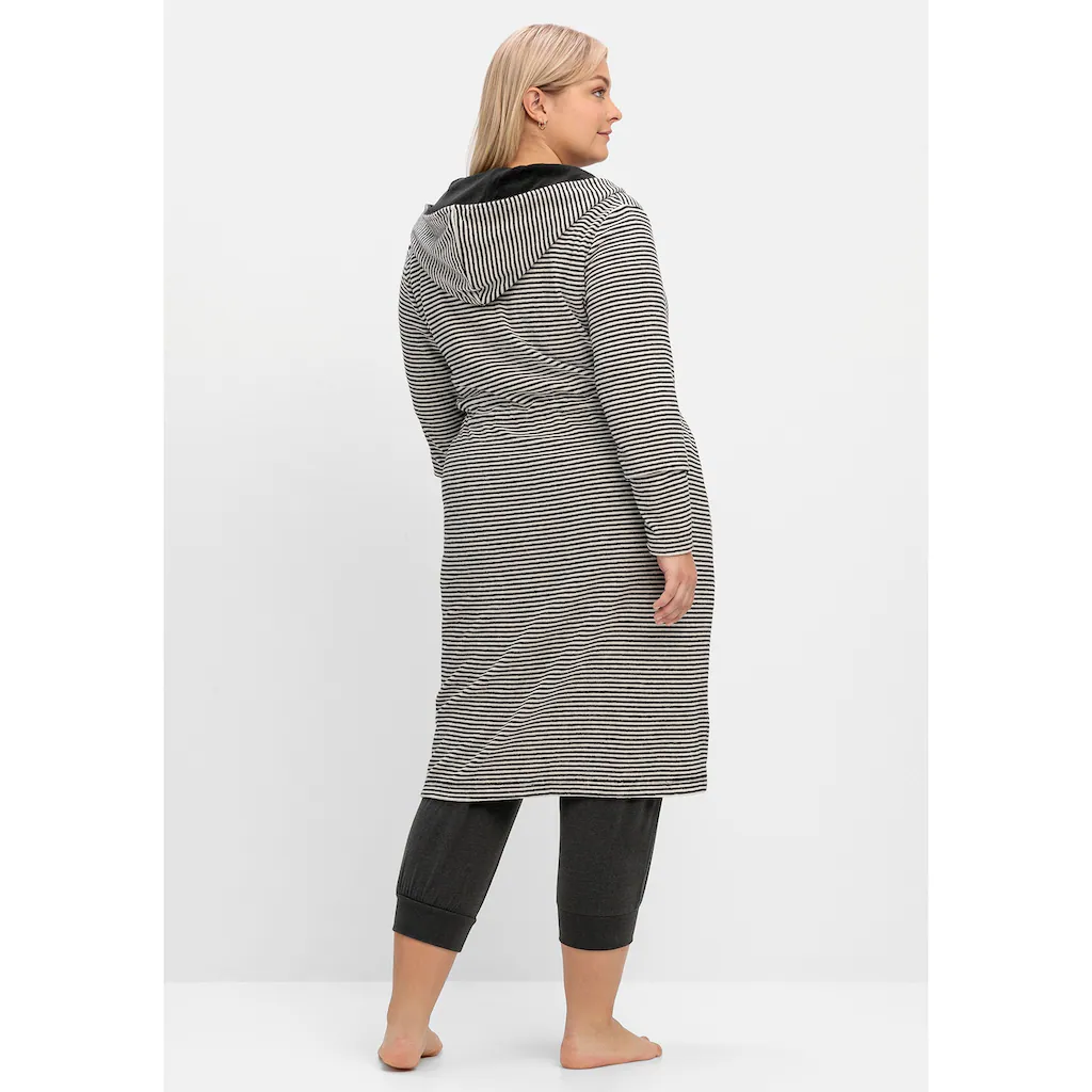 Sheego Bademantel »Große Größen« Mit Hohem Baumwollanteil