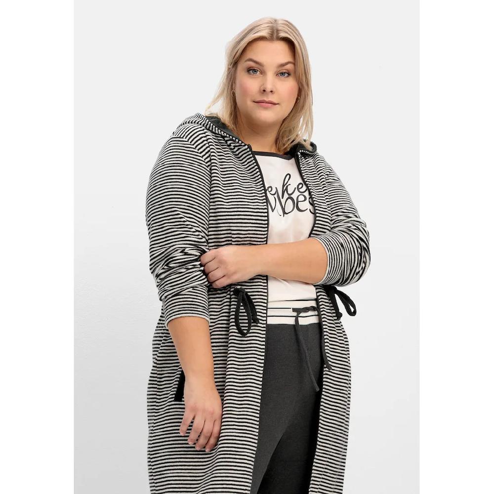 Sheego Bademantel »Große Größen« Mit Hohem Baumwollanteil