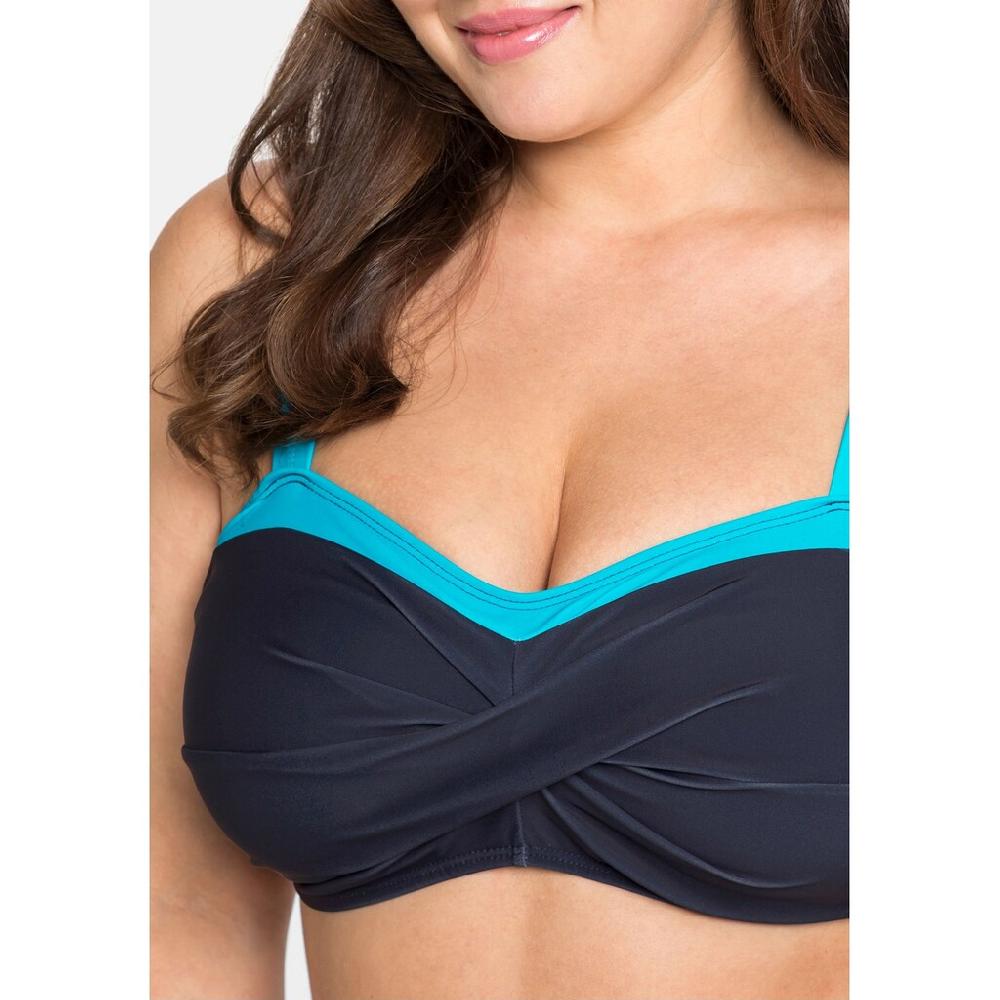 Sheego Bandeau-Bikini-Top »Große Größen« In Wickeloptik Mit Wattierten Soft-Cups Online Bestellen