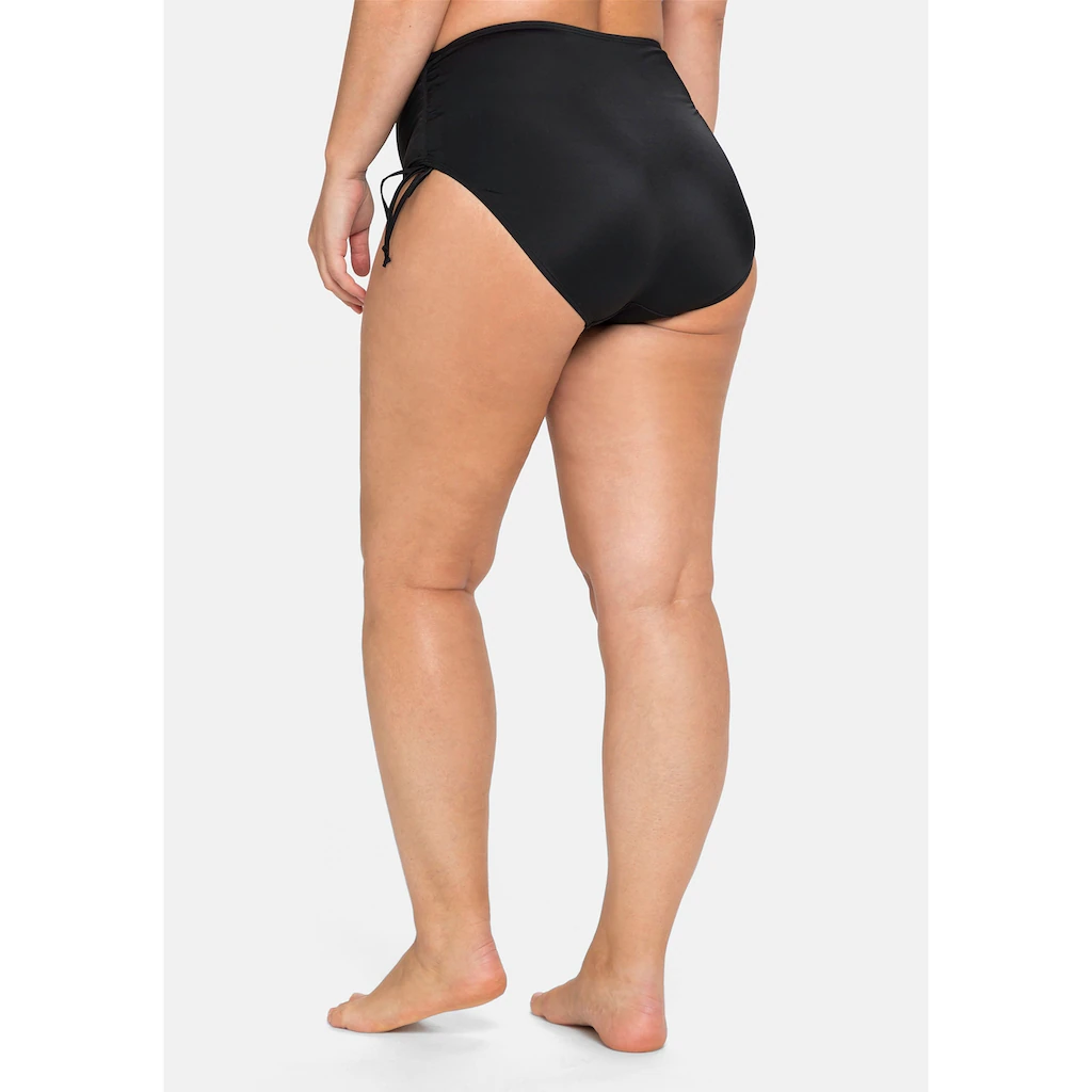 Sheego Bikini-Hose »Große Größen« Mit Shaping-Effekt Vorn Seitlich Zu Raffen Kaufen