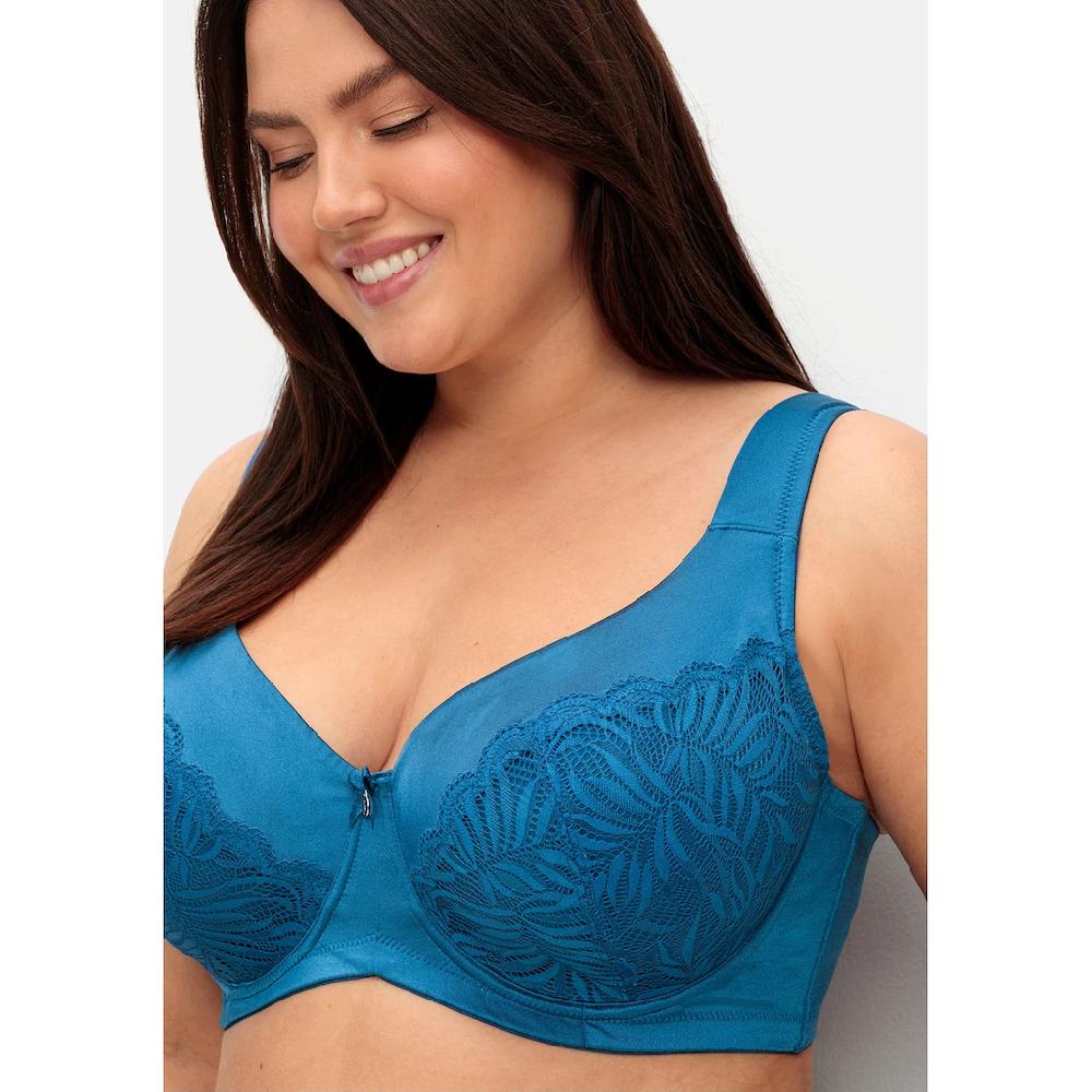 Sheego Bügel-BH »Große Größen« Aus Floraler Spitze Mit Seitenstützen Bestellen