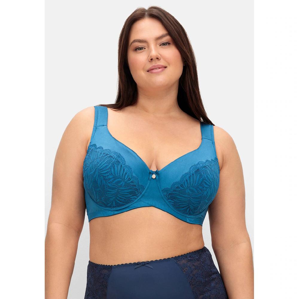 Sheego Bügel-BH »Große Größen« aus floraler Spitze mit Seitenstützen bestellen