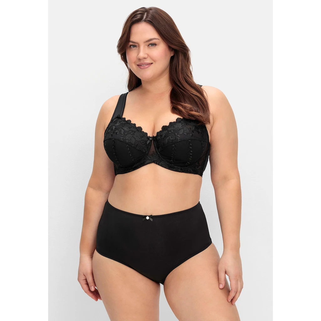 Sheego Bügel-BH »Große Größen« aus Spitze und wattierten Cups ▷ für
