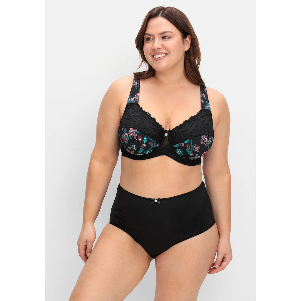 Sheego Bügel-BH »Große Größen« Mit Paisleydruck Und Spitze Online Kaufen