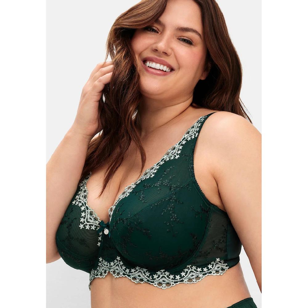 Sheego Bügel-BH »Große Größen« Mit Spitze Und Gefütterten Untercups Bestellen