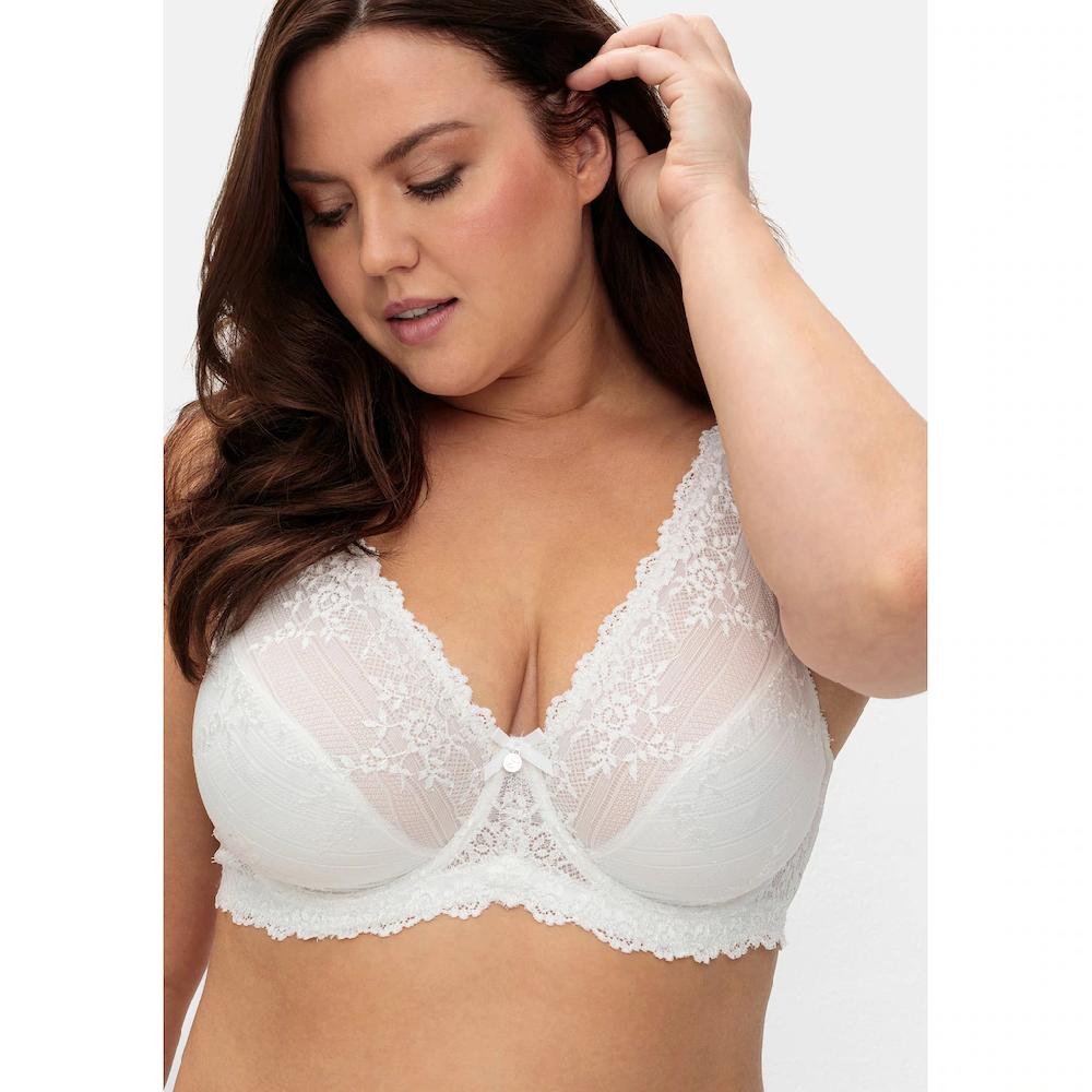 Sheego Bügel-BH »Große Größen« Mit Zarter Spitze Und Seitlichen Stützen Online Bestellen