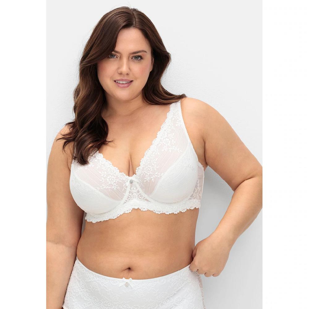 Sheego Bügel-BH »Große Größen« mit zarter Spitze und seitlichen Stützen online bestellen