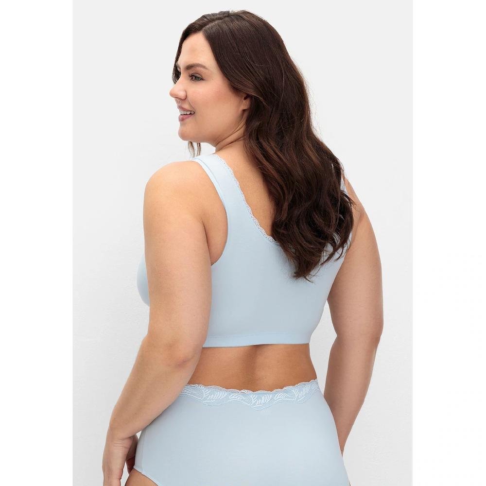 Sheego Bügelloser BH »Große Größen« In Bustier-Form 2er Set Atmungsaktiv Online Bestellen