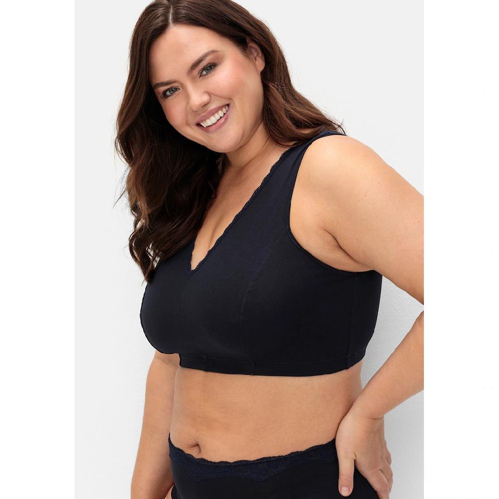 Sheego Bügelloser BH »Große Größen« In Bustier-Form 2er Set Atmungsaktiv Online Bestellen