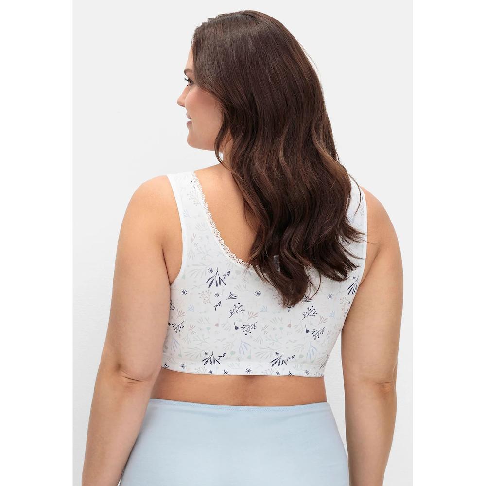 Sheego Bügelloser BH »Große Größen« In Bustier-Form Mit Blumenmuster Online Kaufen