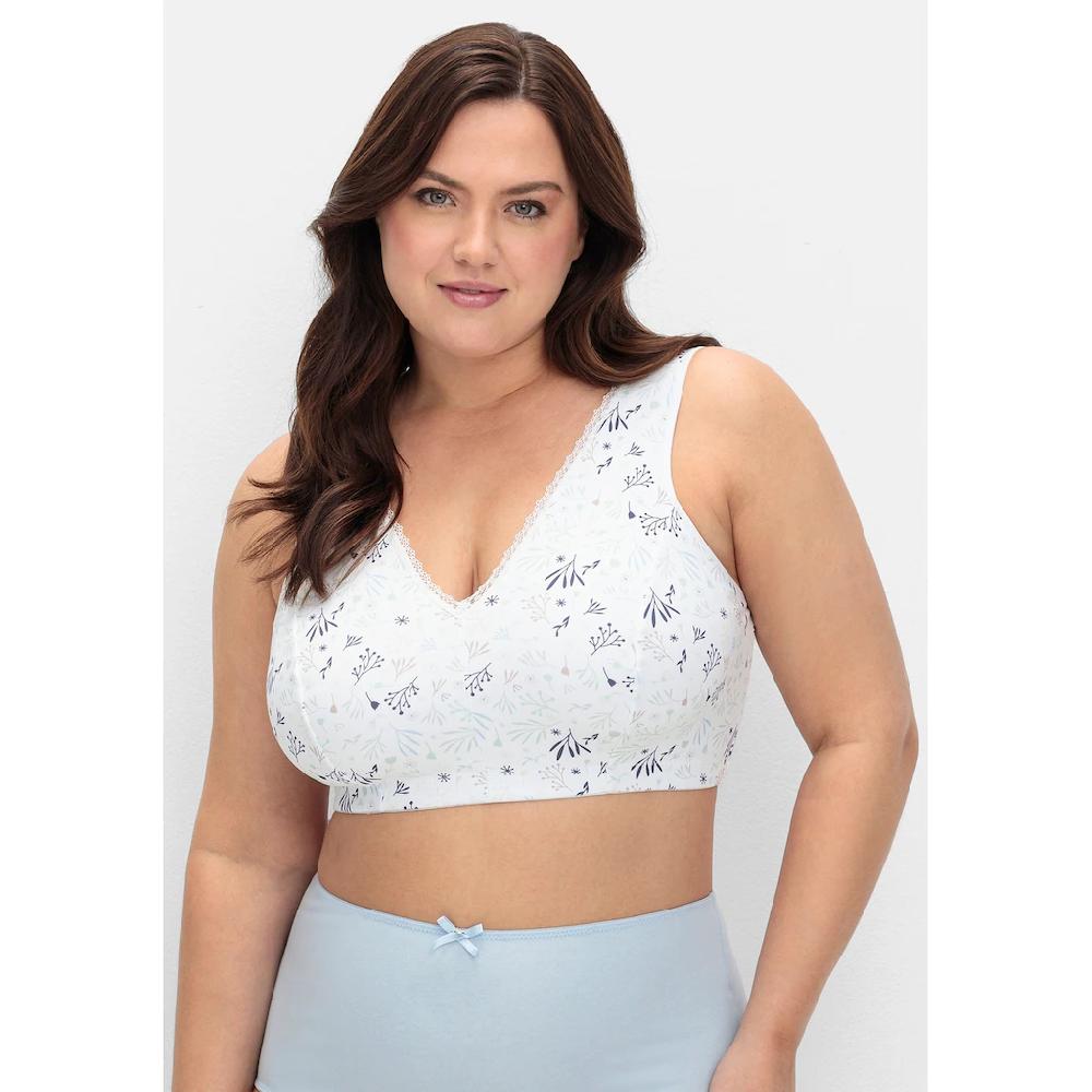 Sheego Bügelloser BH »Große Größen« In Bustier-Form Mit Blumenmuster Online Kaufen