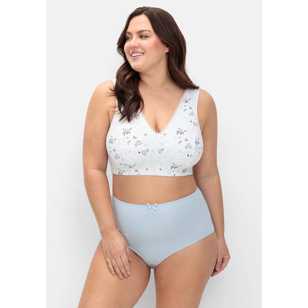 Sheego Bügelloser BH »Große Größen« in Bustier-Form mit Blumenmuster online kaufen