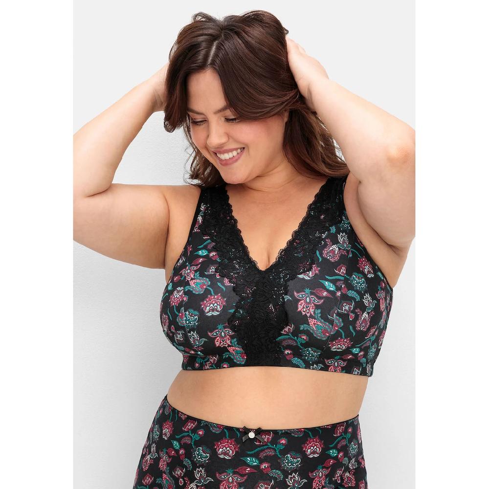 Sheego Bügelloser BH »Große Größen« in Bustier-Form mit Spitzenborte bestellen