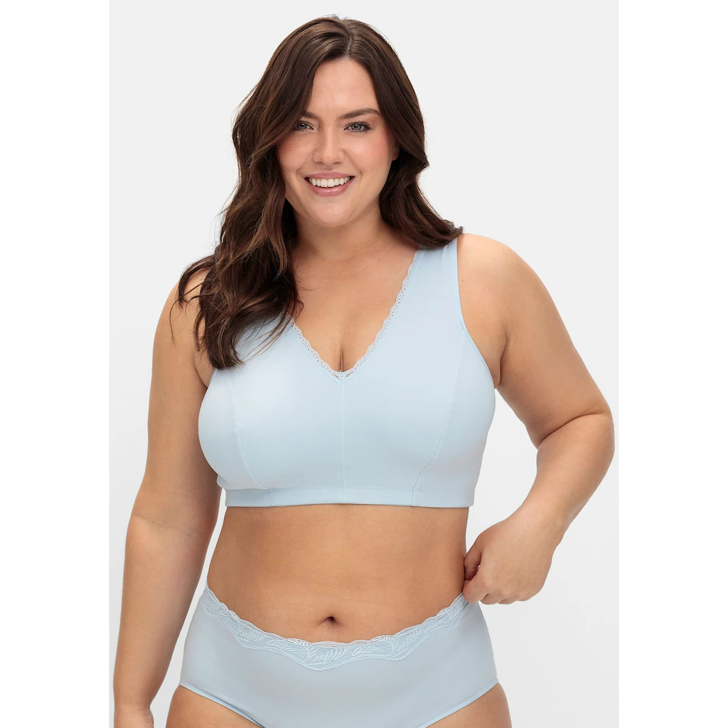 Sheego Bügelloser BH »Große Größen« in Bustier-Form 2er Set atmungsaktiv online bestellen