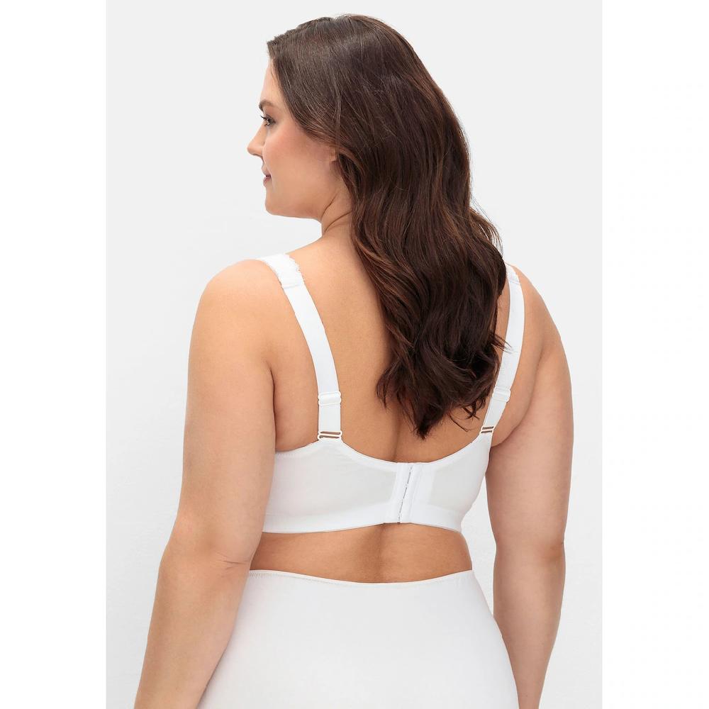 Sheego Bügelloser BH »Große Größen« Mit Breitem Unterbrustband Und Spitzendetails Bestellen