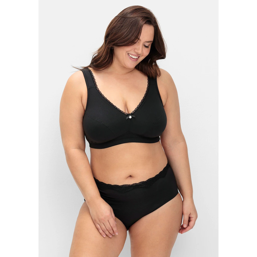 Sheego Bügelloser BH »Große Größen« mit dekorativer Spitzenkante kaufen
