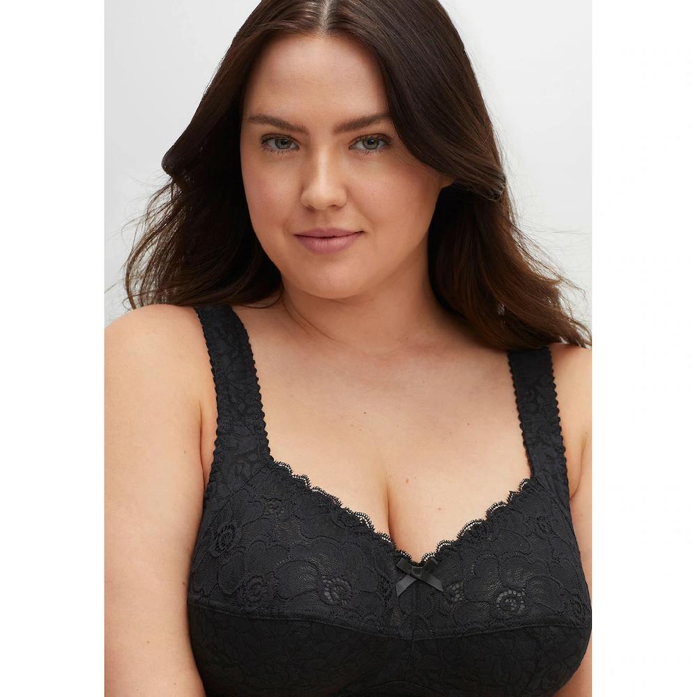 Sheego Bügelloser BH »Große Größen« Mit Seitenstützen Dreigeteilte Cups Kaufen
