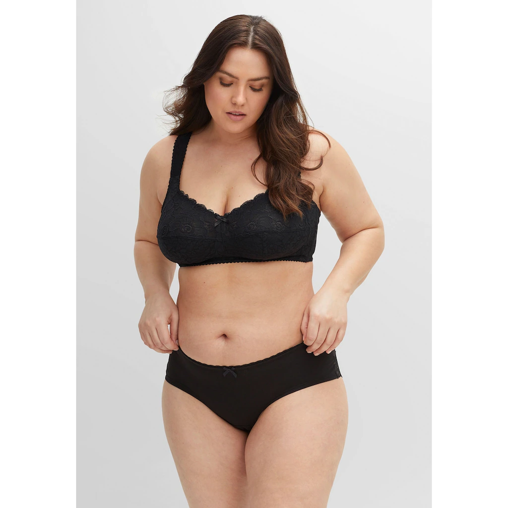 Sheego Bügelloser BH »Große Größen« Mit Seitenstützen Dreigeteilte Cups Kaufen