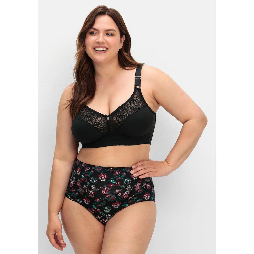 Sheego Bügelloser BH »Große Größen« Mit Spitze Und Wattierten Cups Online Bestellen