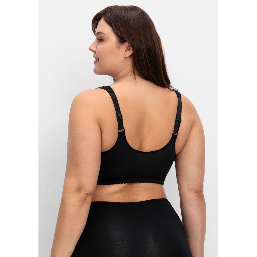 Sheego Bügelloser BH »Große Größen« Mit Spitze Und Vorderverschluss Online Kaufen