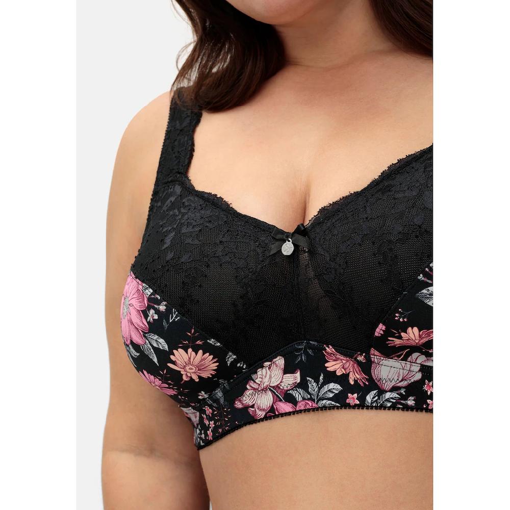 Sheego Bügelloser BH »Große Größen« Mit Stützendem Mesh-Innenfutter ▷ Für