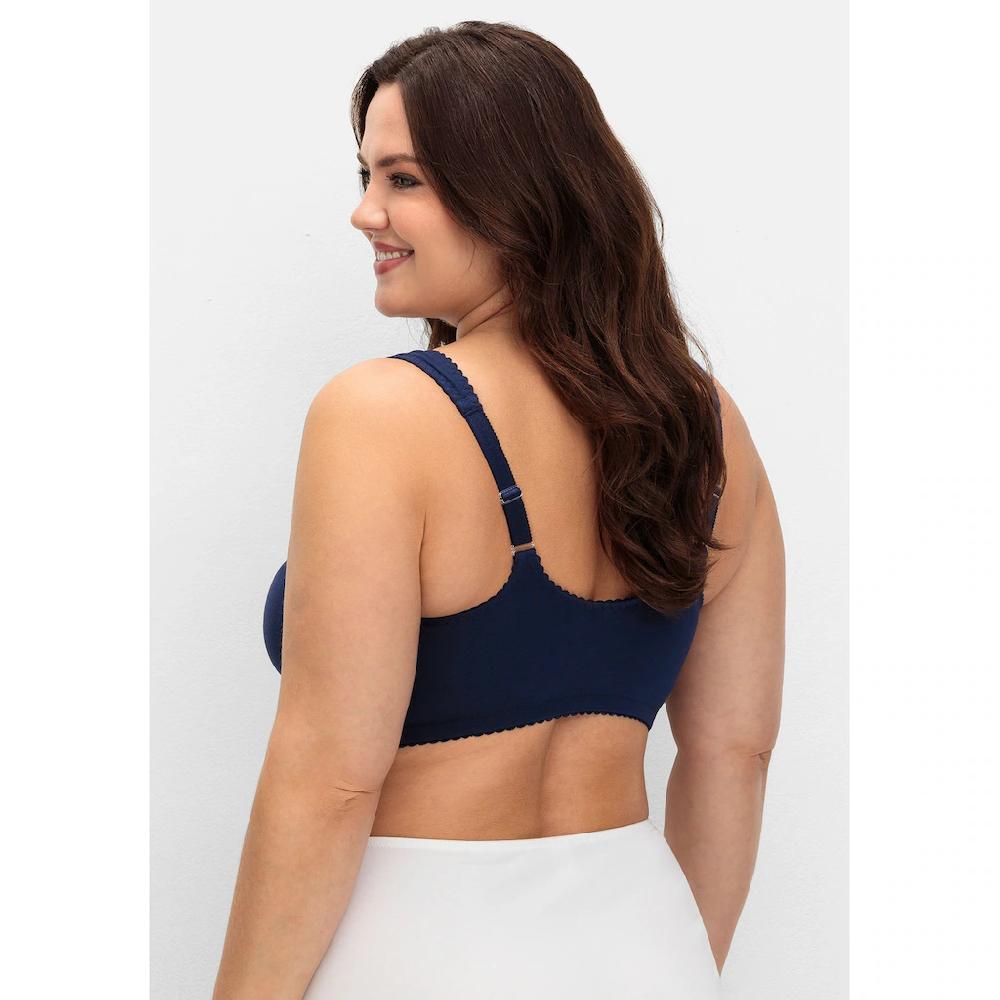 Sheego Bügelloser BH »Große Größen« Mit Vorderverschluss Breite Träger Online Bestellen