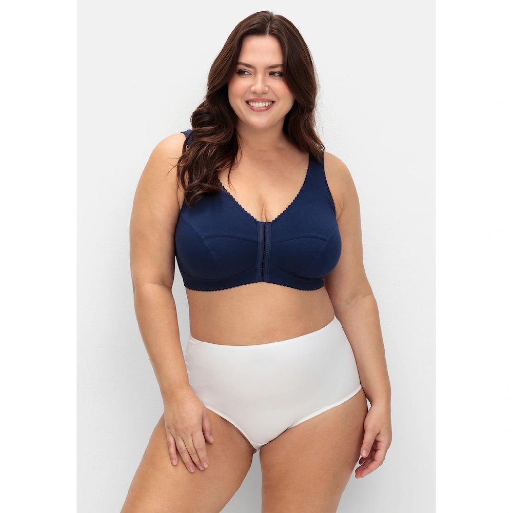 Sheego Bügelloser BH »Große Größen« Mit Vorderverschluss Breite Träger Online Bestellen