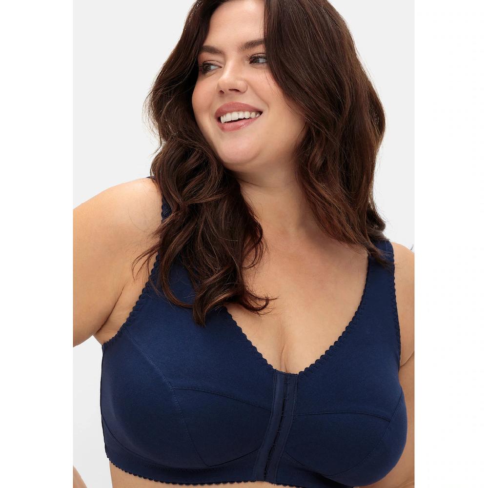 Sheego Bügelloser BH »Große Größen« mit Vorderverschluss breite Träger online bestellen
