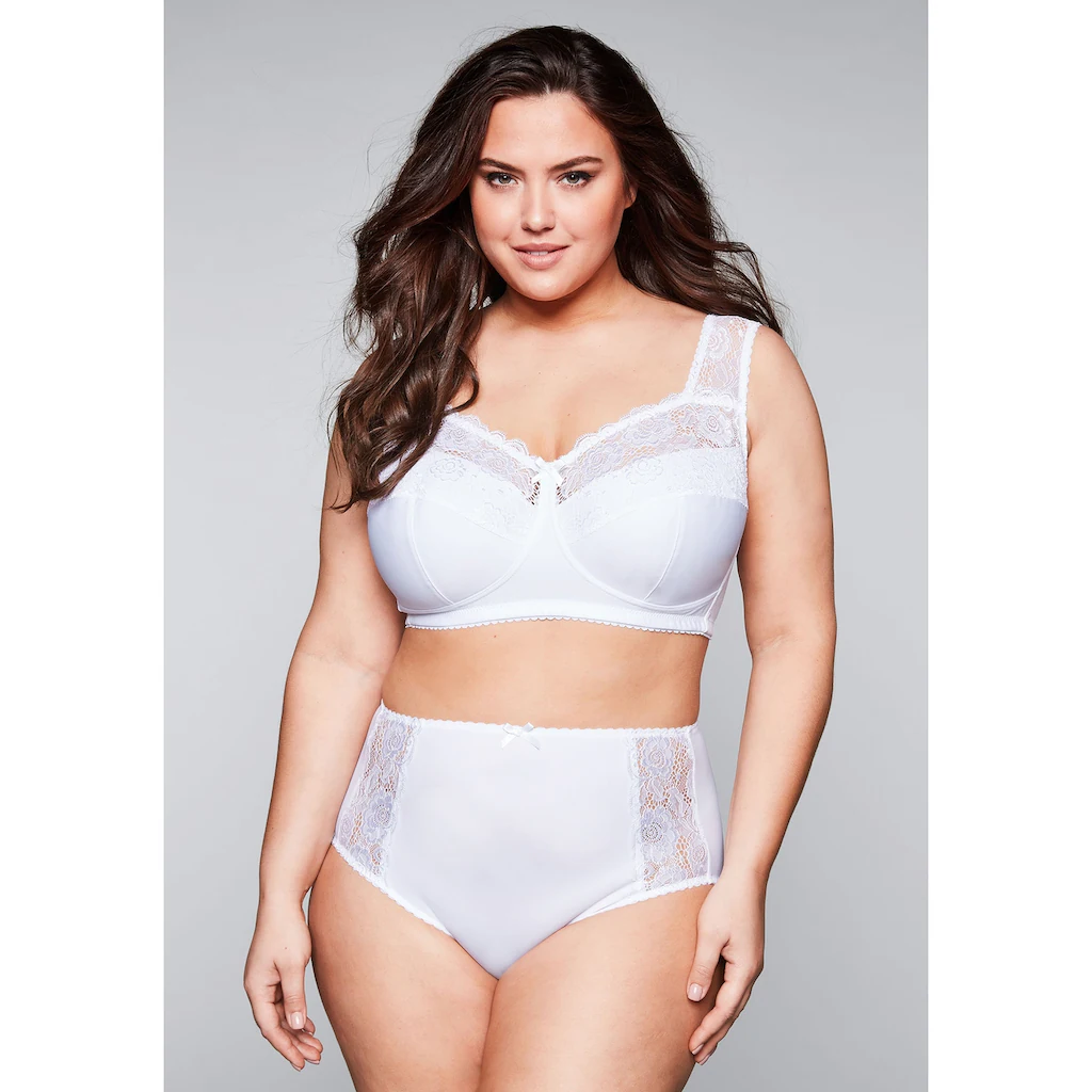 Sheego Bügelloser BH »Große Größen« mit wattierten Cups und Spitze online kaufen