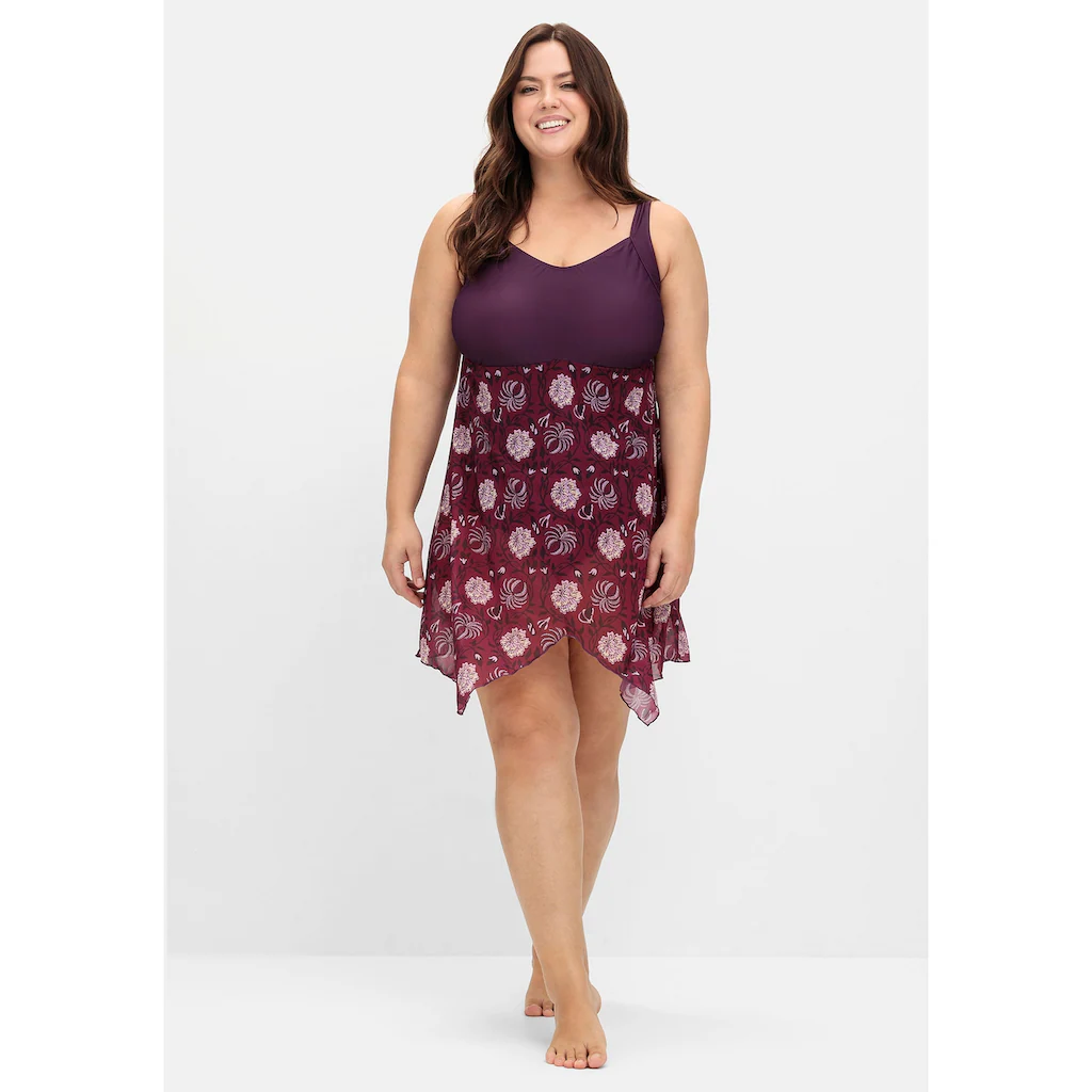 Sheego By Joe Browns Badekleid »Große Größen« Mit Mesh-Rock Und Shaping-Effekt