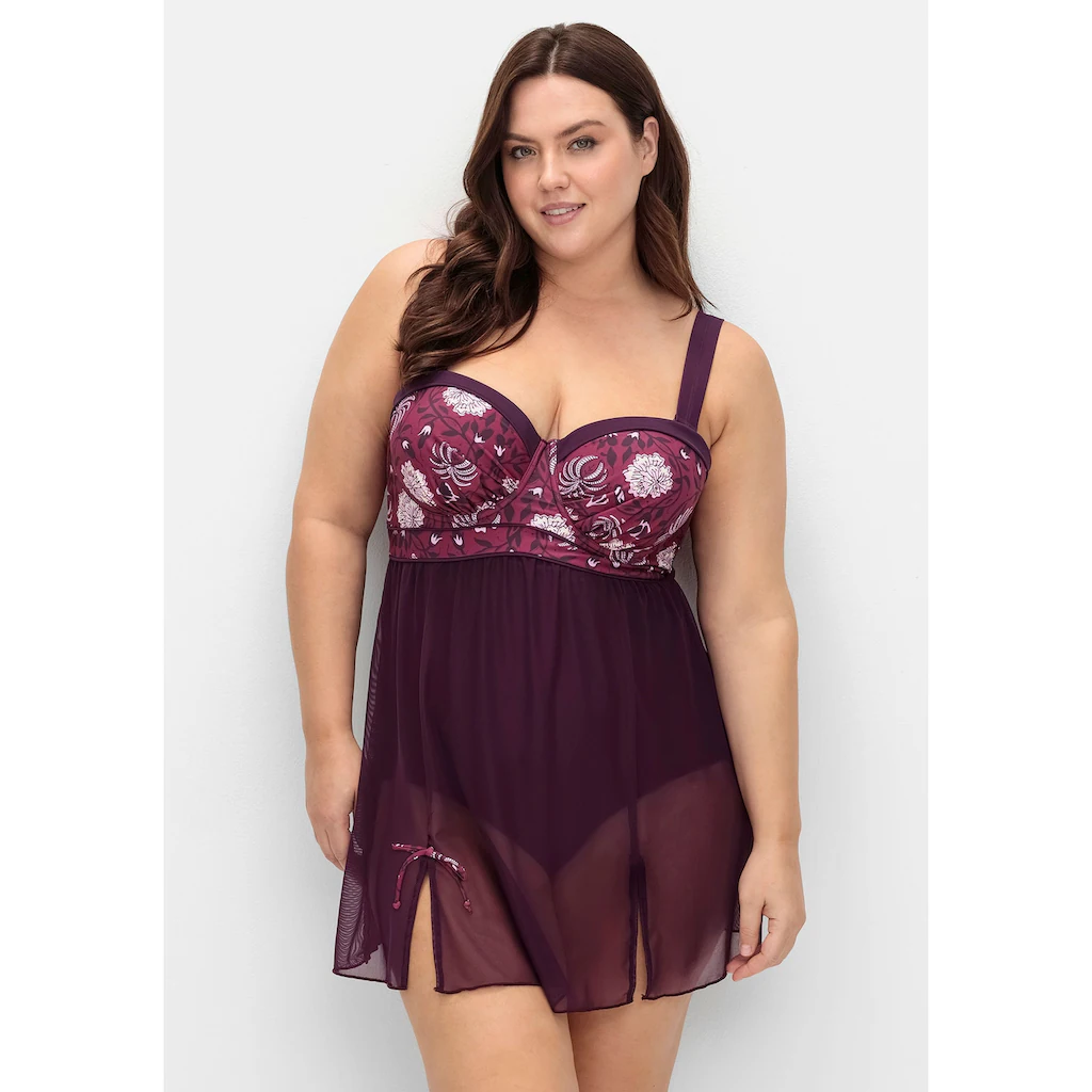 sheego by Joe Browns Badekleid »Große Größen« mit Mesh-Rock und Shaping-Effekt