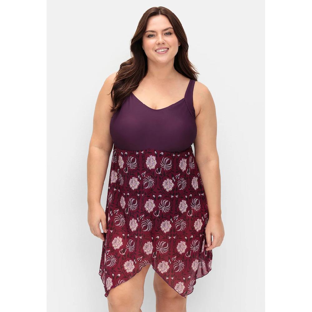 sheego by Joe Browns Badekleid »Große Größen« mit Mesh-Rock und Shaping-Effekt