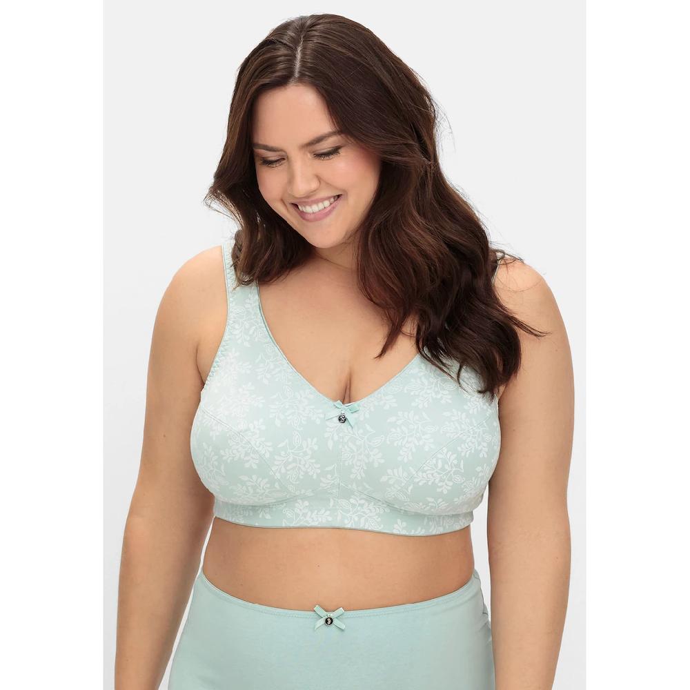 Sheego Entlastungs-BH »Große Größen« ohne Bügel als 2er Pack in floral und uni ▷ für