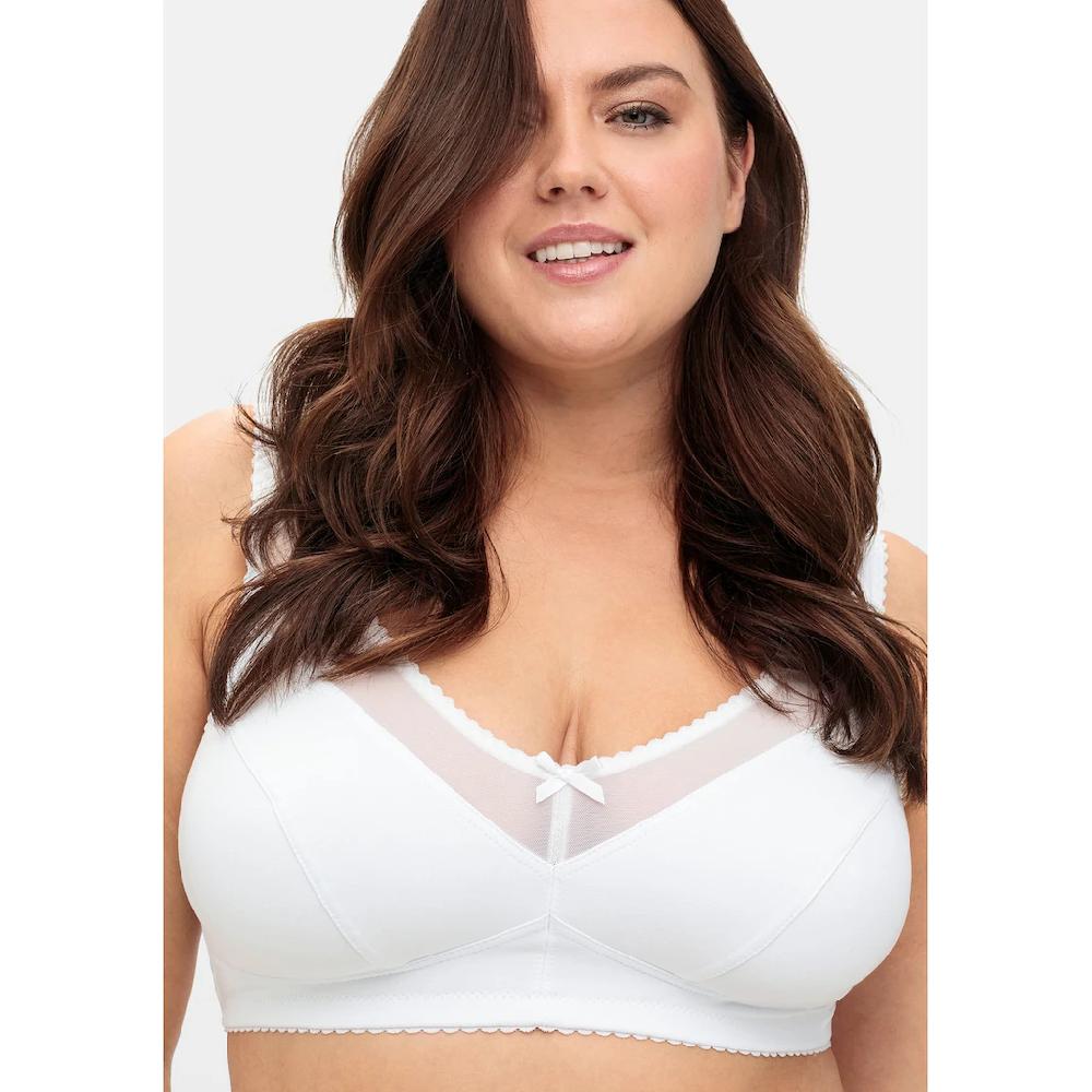 Sheego Entlastungs-BH »Große Größen« Ohne Bügel Mit Mesh-Einsätzen Bestellen
