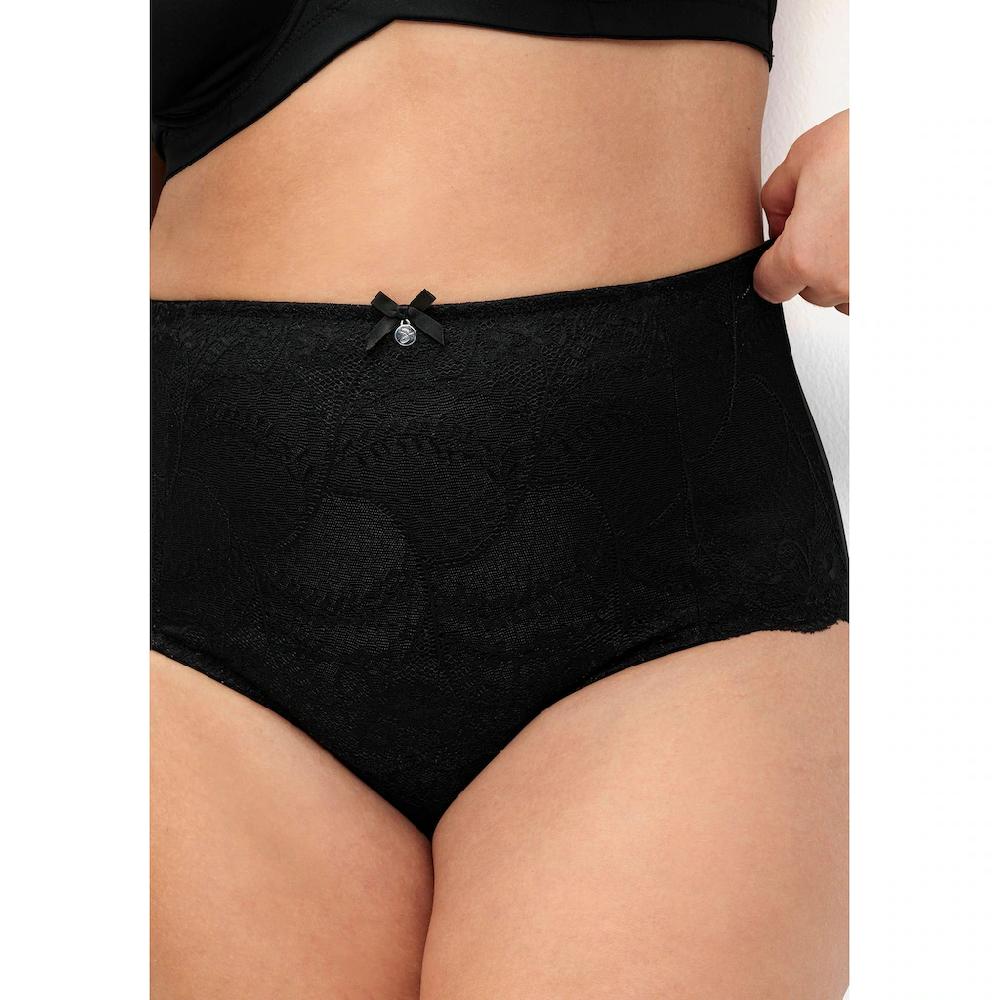 Sheego High-Waist-Slip »Große Größen« Im Doppelpack Mit Spitzeneinsatz