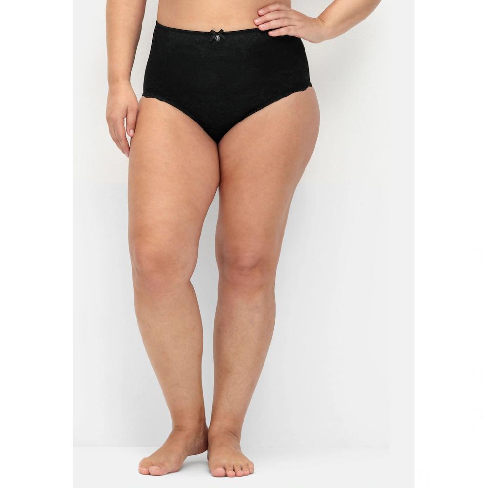 Sheego High-Waist-Slip »Große Größen« im Doppelpack mit Spitzeneinsatz