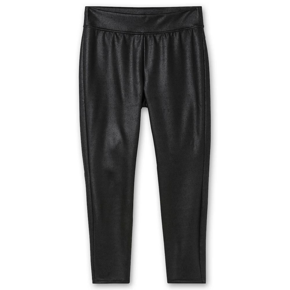 Sheego Leggings »Große Größen« Aus Leicht Glänzendem Lederimitat