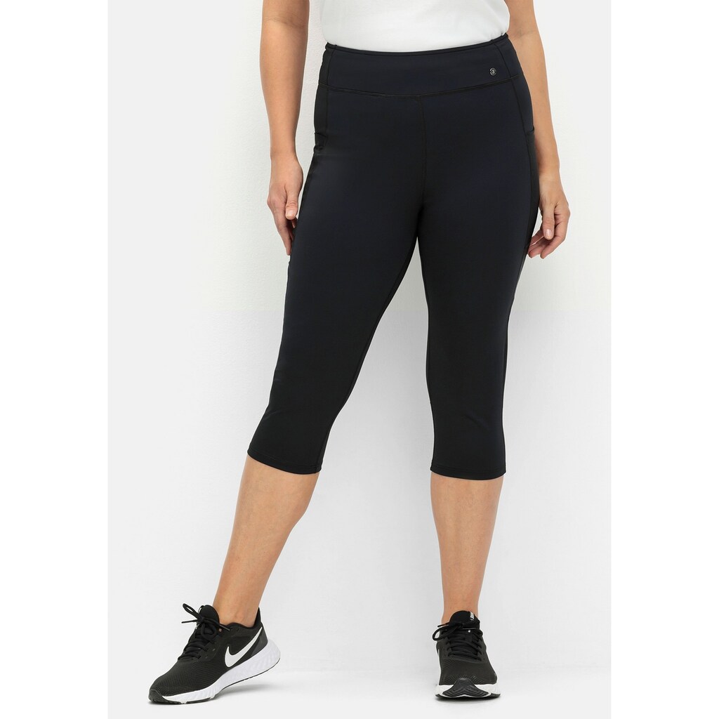 Sheego Leggings »Große Größen« In Caprilänge Aus Funktionsmaterial
