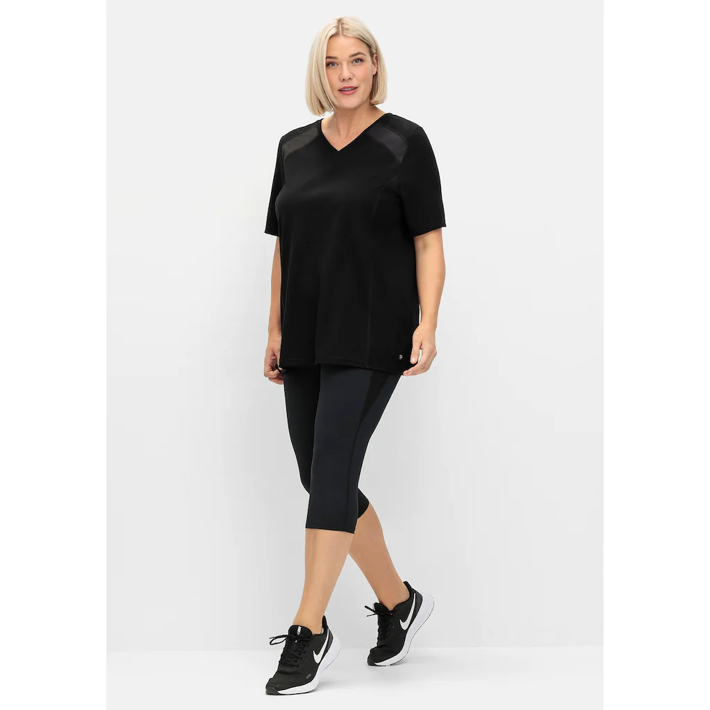Sheego Leggings »Große Größen« in Caprilänge aus Funktionsmaterial