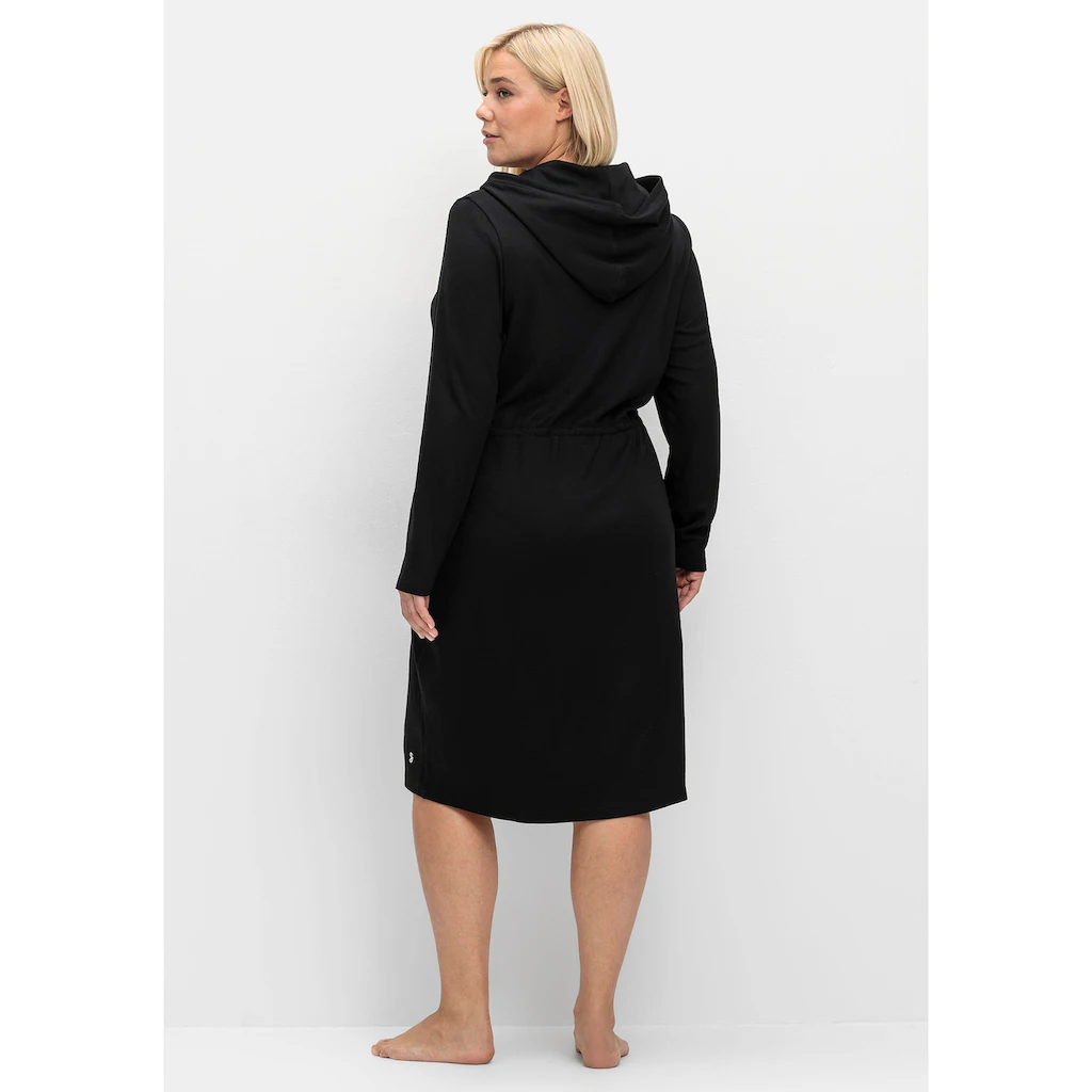 Sheego Morgenmantel »Große Größen« Mit Reißverschluss Aus Interlock-Qualität Kaufen