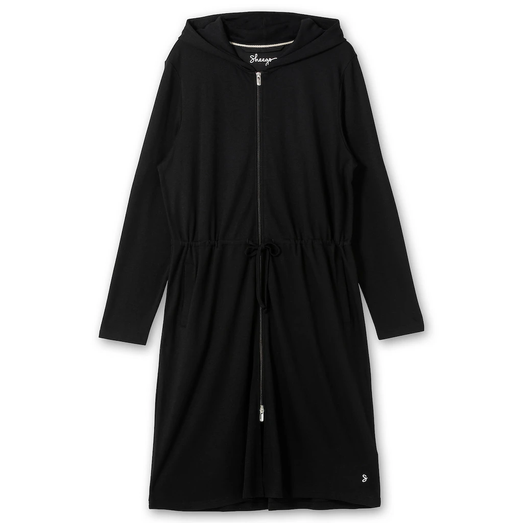 Sheego Morgenmantel »Große Größen« Mit Reißverschluss Aus Interlock-Qualität Kaufen