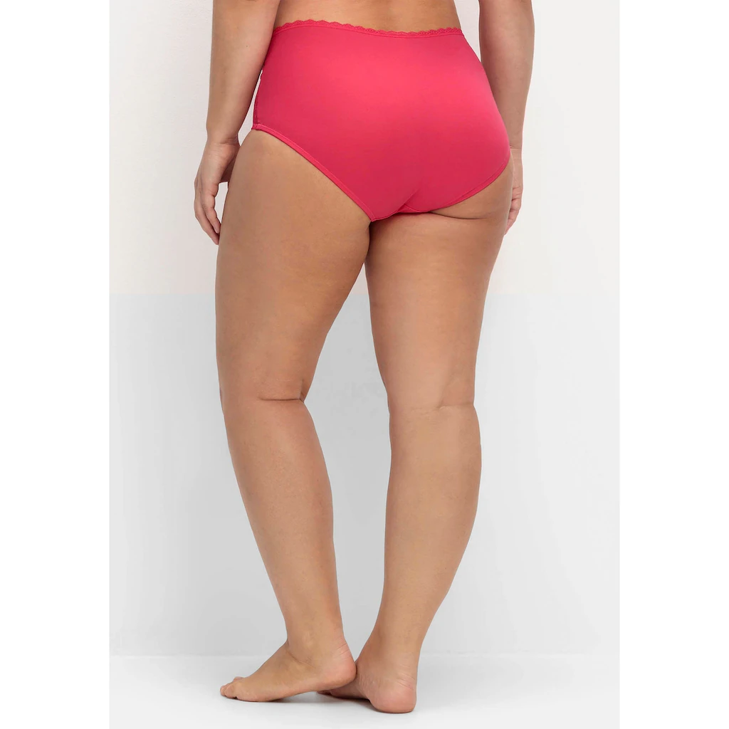 Sheego Slip »Große Größen« (Spar-Pack) Im Doppelpack Mit Spitzendetails Online Bestellen