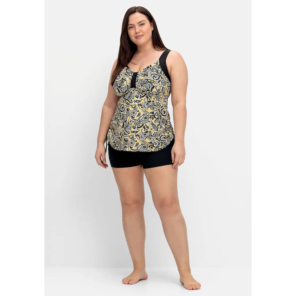 Sheego Tankini-Top »Große Größen« Im Paisleymuster Mit Seitlicher Raffung Kaufen