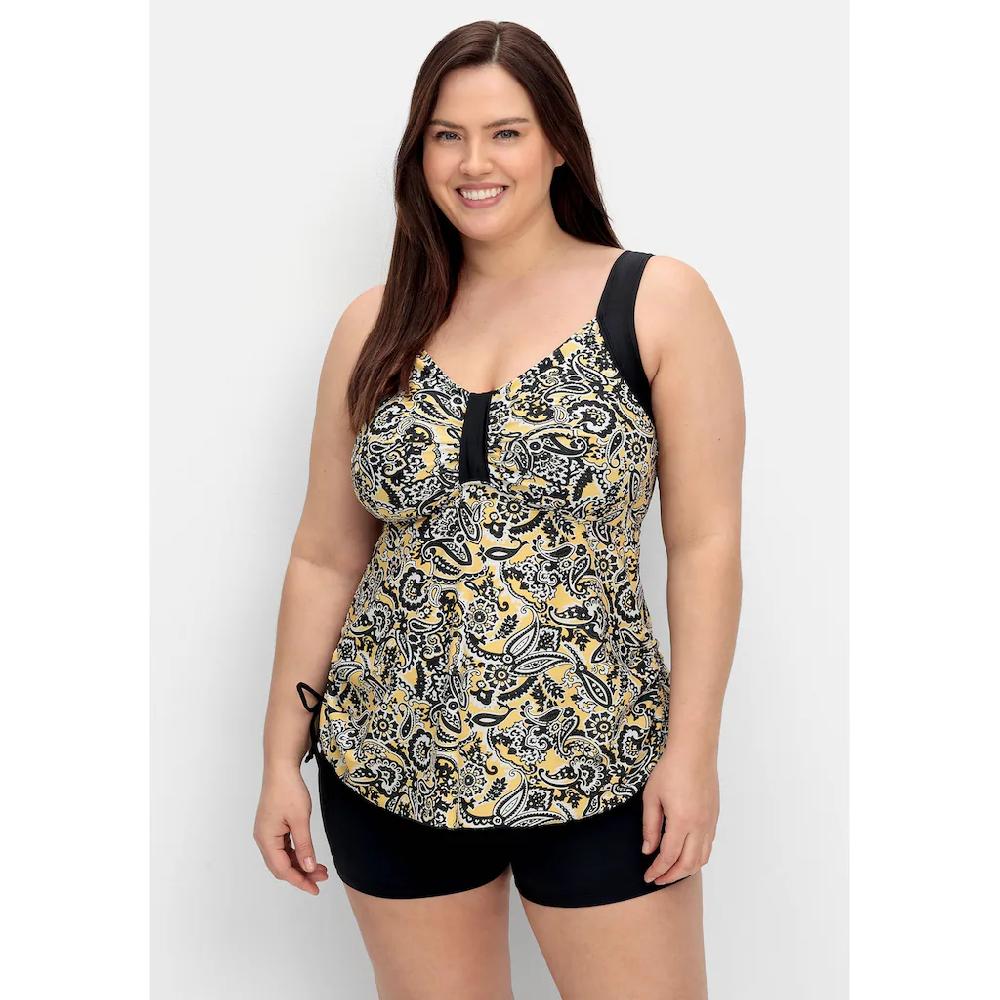 Sheego Tankini-Top »Große Größen« im Paisleymuster mit seitlicher Raffung kaufen