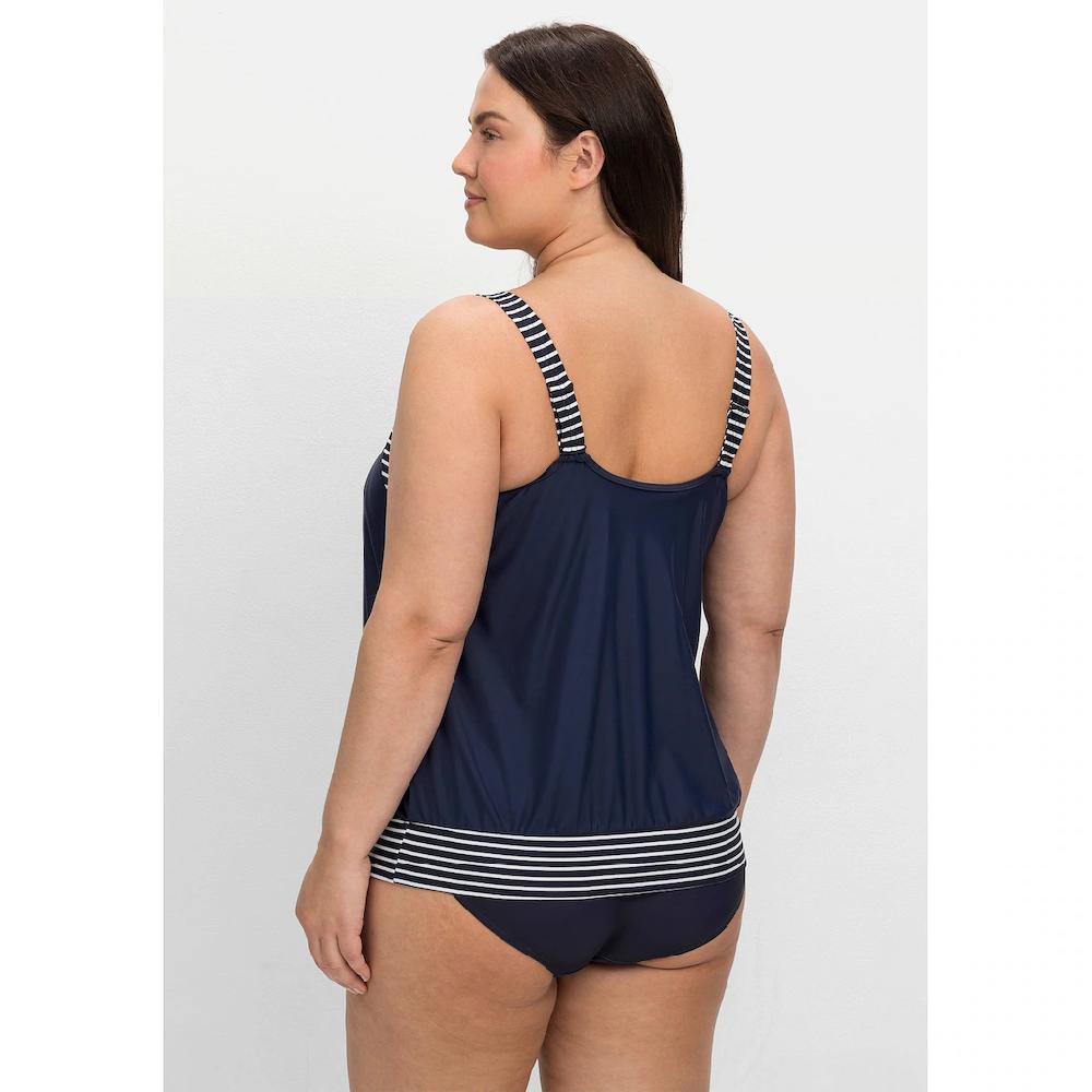 Sheego Tankini-Top »Große Größen« In Oversized-Form Mit Streifendetails Online Bestellen