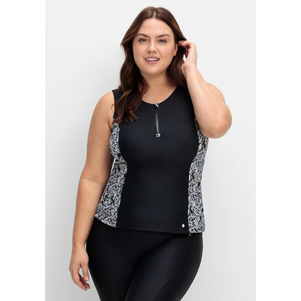 Sheego Tankini-Top »Große Größen« mit Soft Cups und Front-Zipper online bestellen