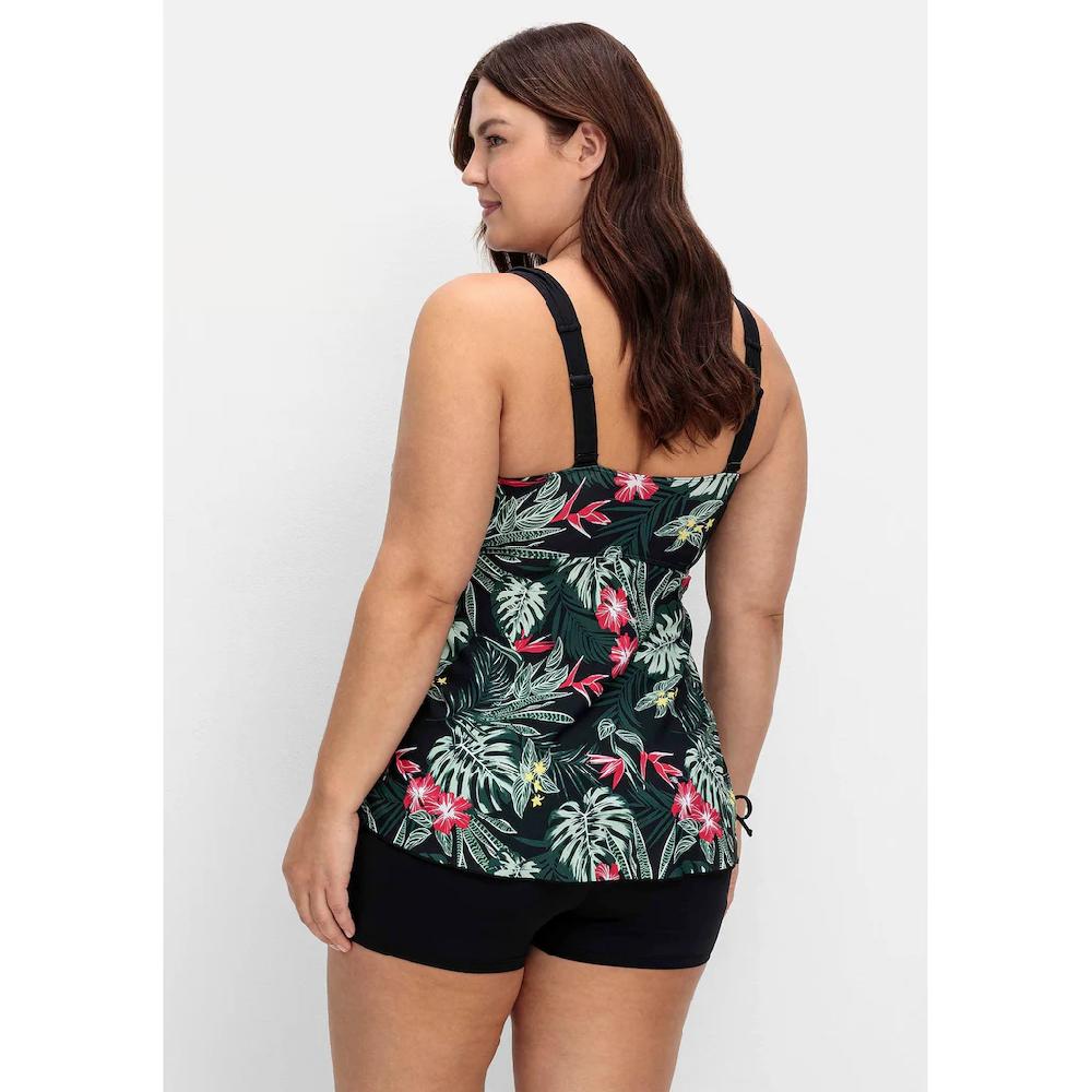 Sheego Tankini-Top »Große Größen« Mit Tropenprint Und Seitlicher Raffung Online Kaufen