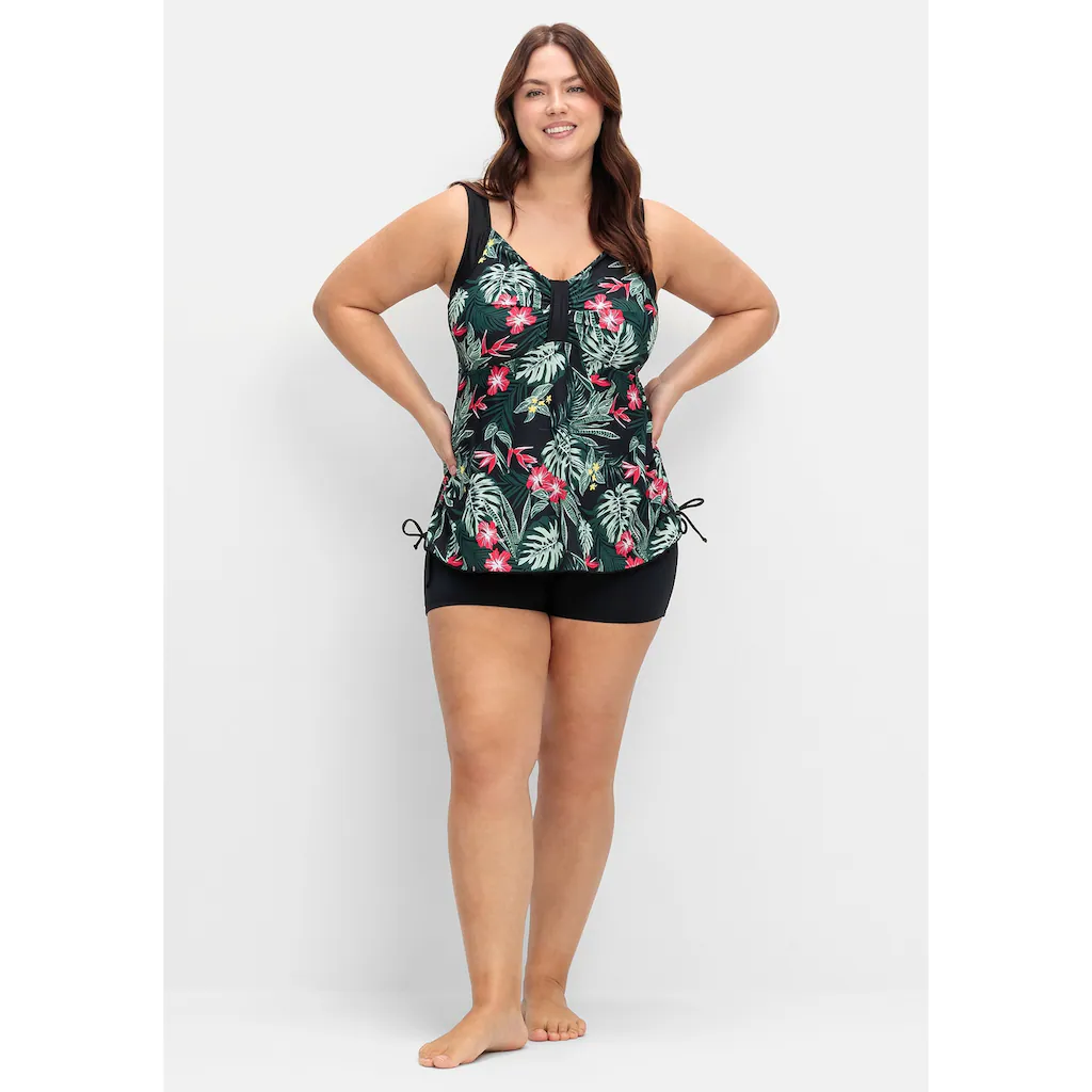 Sheego Tankini-Top »Große Größen« Mit Tropenprint Und Seitlicher Raffung Online Kaufen